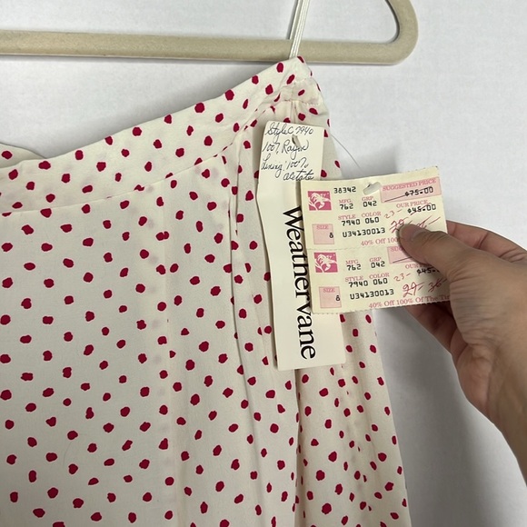 Vintage Weathervane Midi Skirt Made in USA Union ILGWU Label 8 Original Tag - Picture 5 of 9